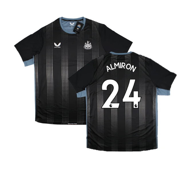2022-2023 Newcastle Staff Training Tee (Black) (ALMIRON 24)-SoccerKits Hub | Buy Soccer Jerseys Online